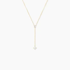 Collier Myfanwy Or Jaune Oxyde De Zirconium