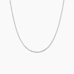 Collier Nahila Argent Blanc
