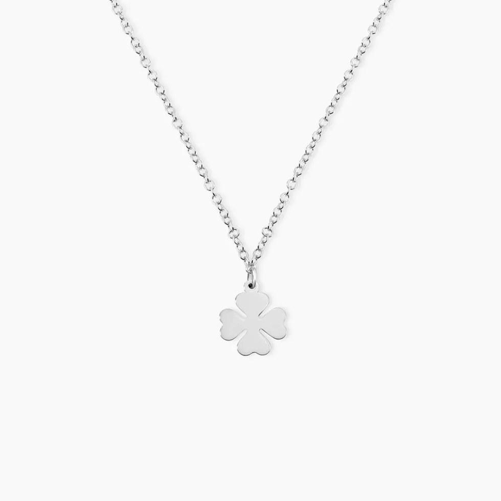 Collier Naomie Argent Blanc