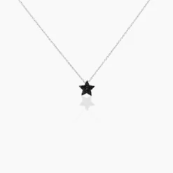 Collier Nasima Argent Blanc Spinelle