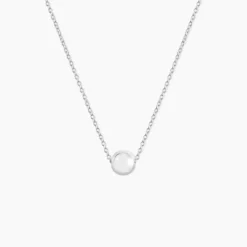 Collier Nassiera Argent Blanc