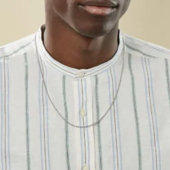 Collier Nateo Boules Argent Blanc