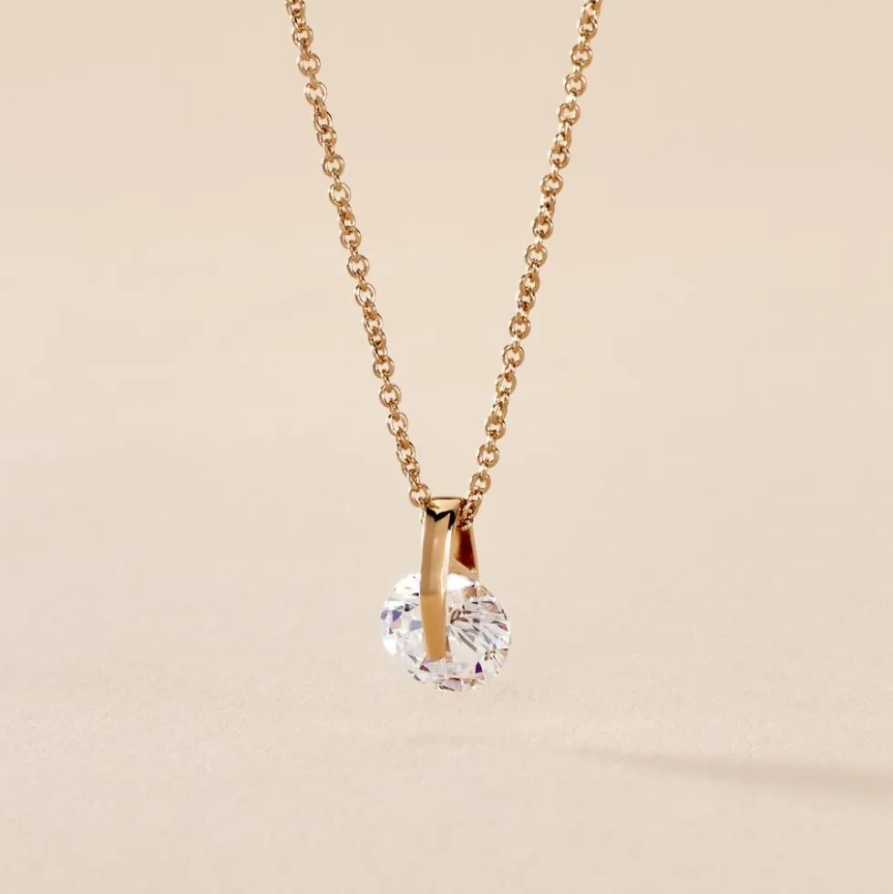 Collier Nelina Plaqué Or Jaune Oxyde De Zirconium