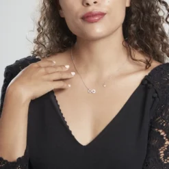 Collier Nella Argent Blanc Oxyde De Zirconium