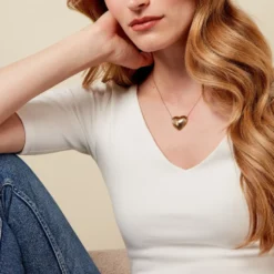 Collier Nolene Acier Jaune