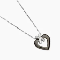 Collier Nolwen Argent Blanc Céramique Et Oxyde De Zirconium