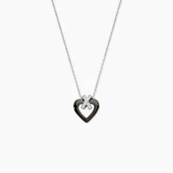 Collier Nolwen Argent Blanc Céramique Et Oxyde De Zirconium