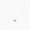 Collier Nylon Argent Blanc Oxyde