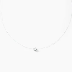 Collier Nylon Argent Blanc Oxyde