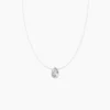 Collier Nylon Argent Blanc Oxyde