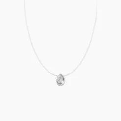 Collier Nylon Argent Blanc Oxyde
