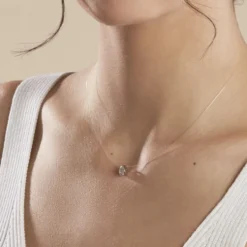 Collier Nylon Argent Blanc Oxyde