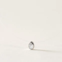 Collier Nylon Argent Blanc Oxyde