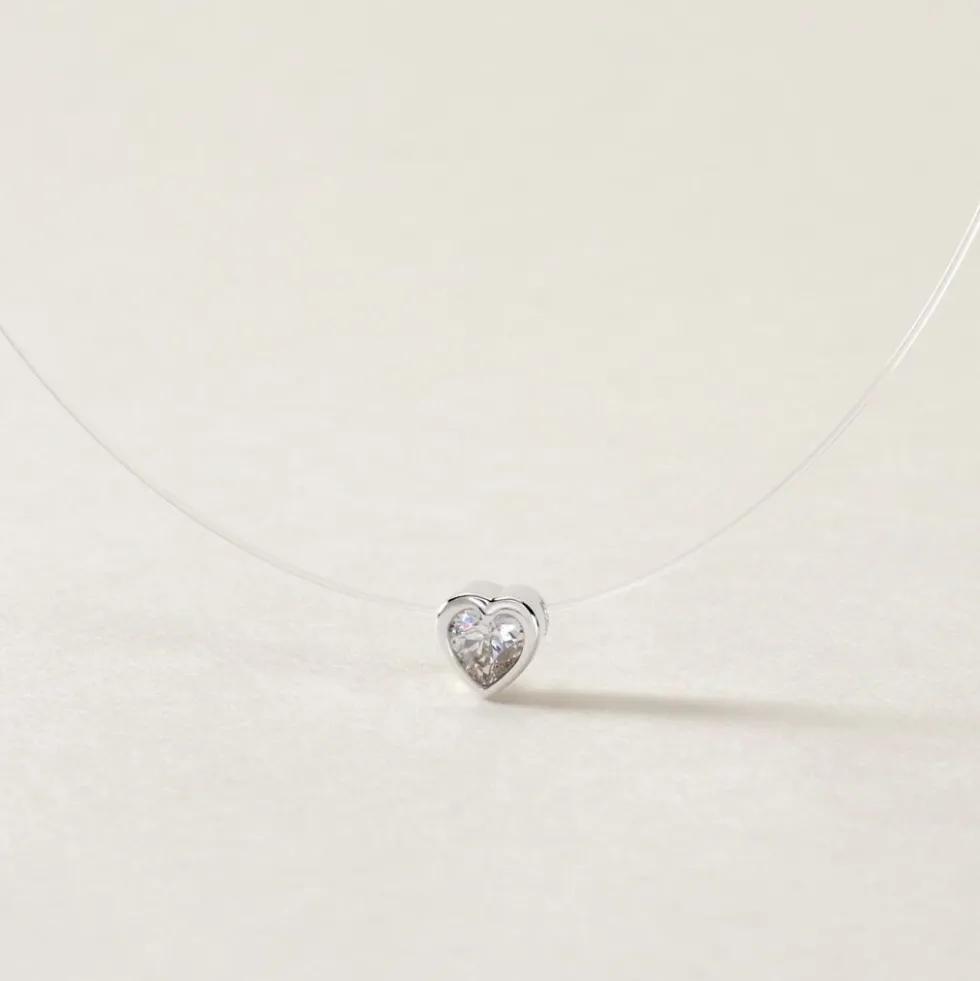 Collier Nylon Argent Blanc Oxyde