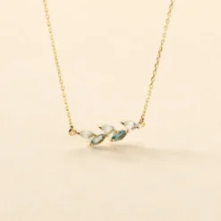 Collier Océan Or Jaune Topaze
