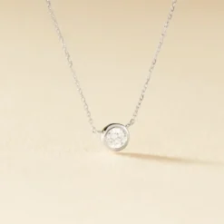 Collier Ofelia Or Blanc Diamant