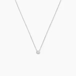 Collier Ofelia Or Blanc Diamant