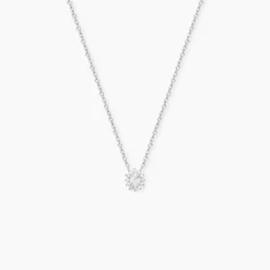 Collier Oliviane Argent Blanc Oxyde De Zirconium