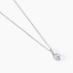 Collier Olly Or Blanc Oxyde De Zirconium