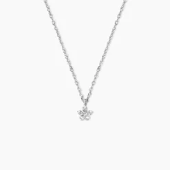 Collier Olyss Argent Blanc