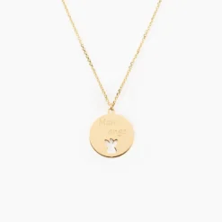 Collier Omelia Message Or Jaune
