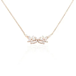 Collier Oralie Argent Rose Oxyde De Zirconium