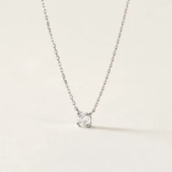 Collier Or Blanc One Diamant