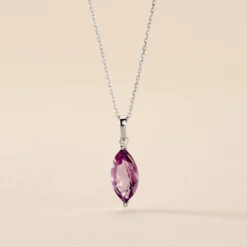 Collier Or Blanc Raquel Améthyste