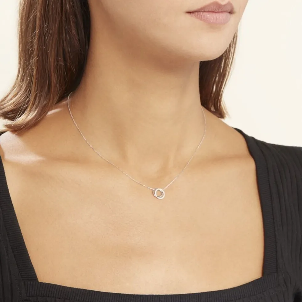 Collier Or Blanc Tresha Diamants