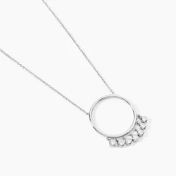 Collier Orida Argent Blanc Oxyde De Zirconium