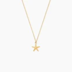 Collier Or Jaune Aenor Motif Etoile De Mer