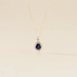 Collier Or Jaune Angelika Saphir