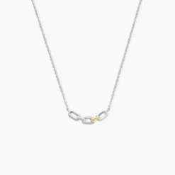 Collier Or Jaune Argent Blanc