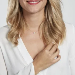 Collier Or Jaune Burak Oxyde De Zirconium