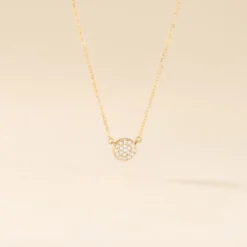 Collier Or Jaune Burak Oxyde De Zirconium