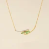 Collier Or Jaune Caetlin Emeraude Diamants