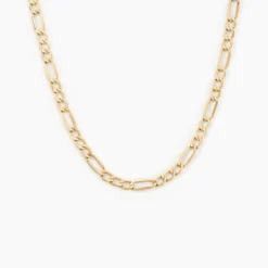 Collier Or Jaune Cameo Maille Alternée 1/3