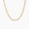 Collier Or Jaune Cameo Maille Alternée 1/3
