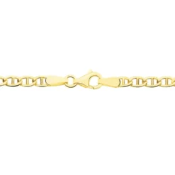 Collier Or Jaune Capucin Maille Marine
