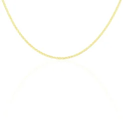 Collier Or Jaune Capucin Maille Marine