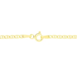 Collier Or Jaune Capucin Maille Marine