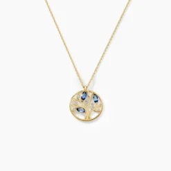 Collier Or Jaune Elsebein Saphirs