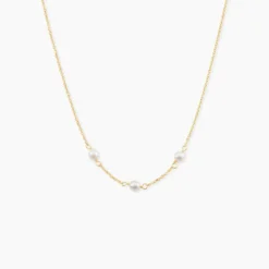 Collier Or Jaune Heliantheme Perles