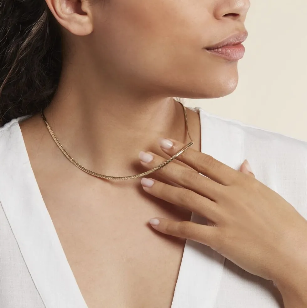 Collier Or Jaune Izel Maille Anglaise