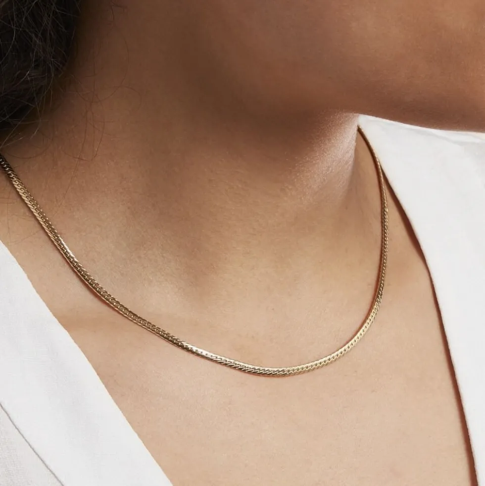 Collier Or Jaune Izel Maille Anglaise