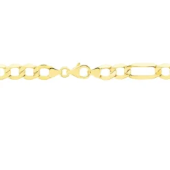 Collier Or Jaune Maille Alternée