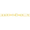 Collier Or Jaune Maille Alternée 1/3