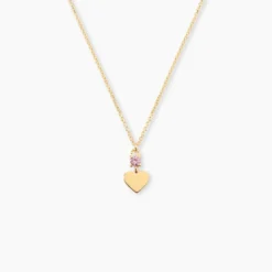 Collier Or Jaune Marie Lou Oxyde De Zirconium