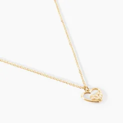 Collier Or Jaune Saponaire Oxydes De Zirconium