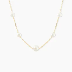 Collier Or Jaune Yolanda Perles De Culture